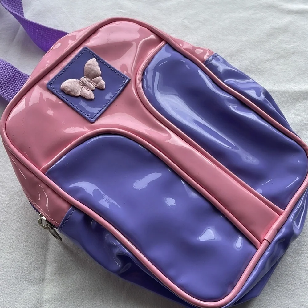 Pink and Purple Butterfly Mini Backpack